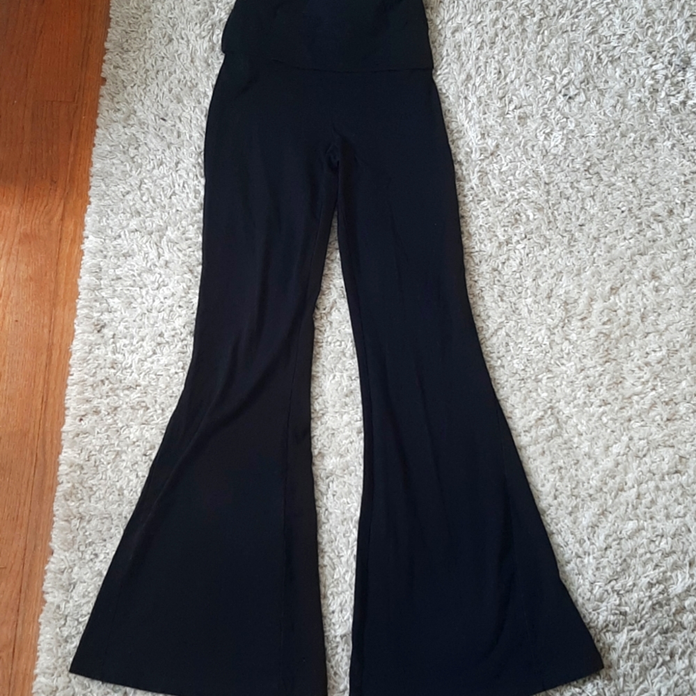 Aerie Super Flared Black Leggings